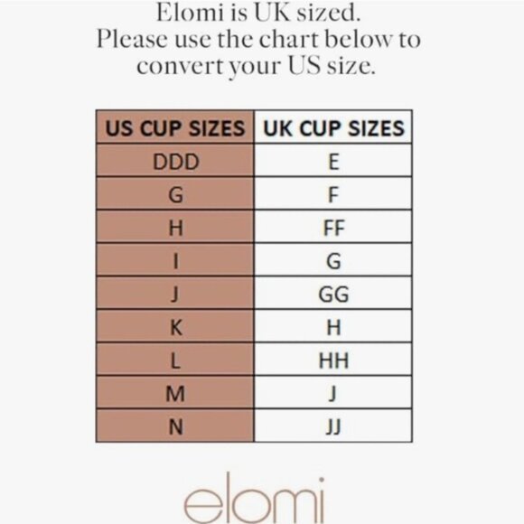 NWT Elomi Matilda Plunge Underwire Lace Bra With J-Hook Black Size 34J - Picture 4 of 6